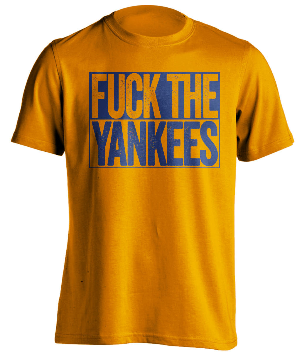 fuck the yankees new york mets orange shirt