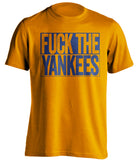 fuck the yankees new york mets orange shirt