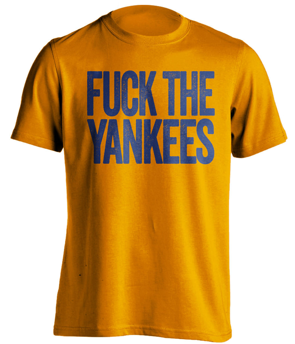 fuck the yankees new york mets orange tshirt