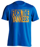 fuck the yankees new york mets blue shirt