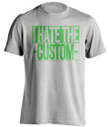 I Hate *BLANK* - Customized Haters Fan T-Shirt -Any Color Combination and Name You Want - Box Design - Beef Shirts