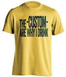The *Blank* Are Why I Drink - Customized Self-Deprecating Fan T-Shirt -Any Color Combination and Name You Want - Text Design - Beef Shirts