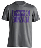 FUCK GONZAGA - Washington Huskies Fan T-Shirt - Box Design - Beef Shirts