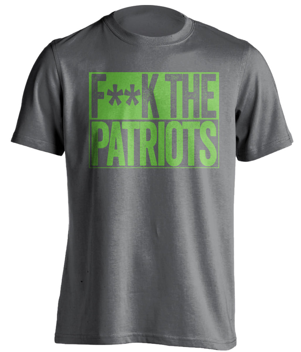 FUCK THE PATRIOTS - Seattle Seahawks Fan T-Shirt - Box Design - Beef Shirts