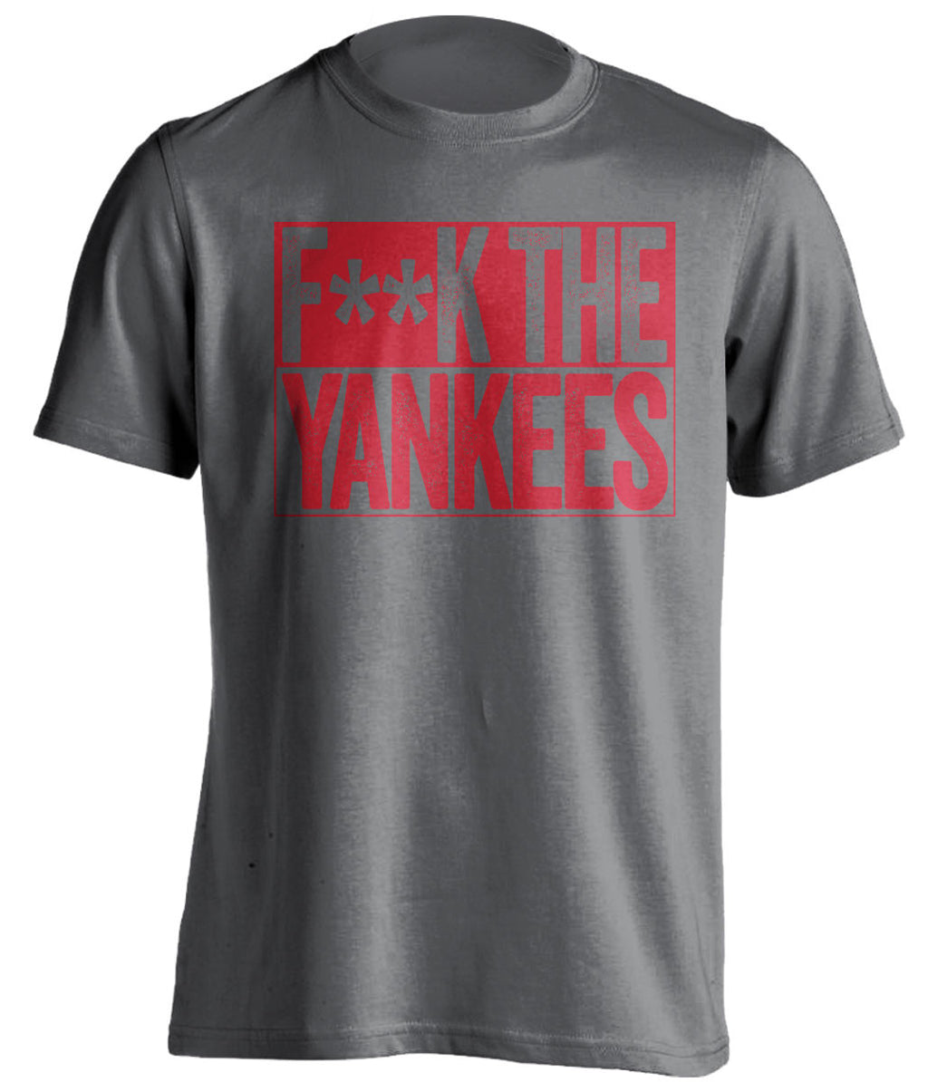 FUCK THE YANKEES - Boston Red Sox Fan T-Shirt - Box Design - Beef Shirts