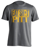 EAT SHIT PITT - West Virginia Mountaineers Fan T-Shirt - Box Design - Beef Shirts