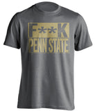 FUCK PENN STATE - Pittsburgh Panthers Fan T-Shirt - Box Design - Beef Shirts