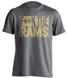 FUCK THE RAMS - St Louis Rams Fan T-Shirt - Box Design - Beef Shirts