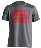 FUCK XAVIER - Cincinnati Bearcats Fan T-Shirt - Box Design - Beef Shirts