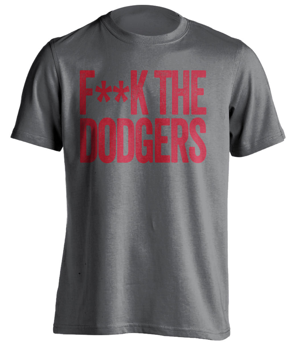 FUCK THE DODGERS - Boston Red Sox Fan T-Shirt - Text Design - Beef Shirts