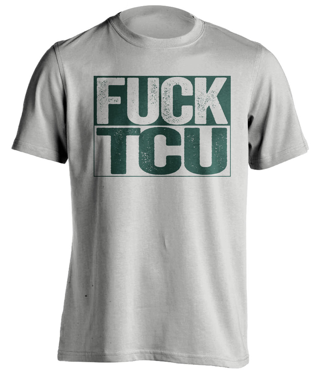 FUCK TCU - Baylor Bears Fan T-Shirt - Box Design - Beef Shirts