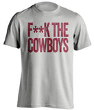 FUCK THE COWBOYS - Washington Redskins Fan T-Shirt - Text Design - Beef Shirts