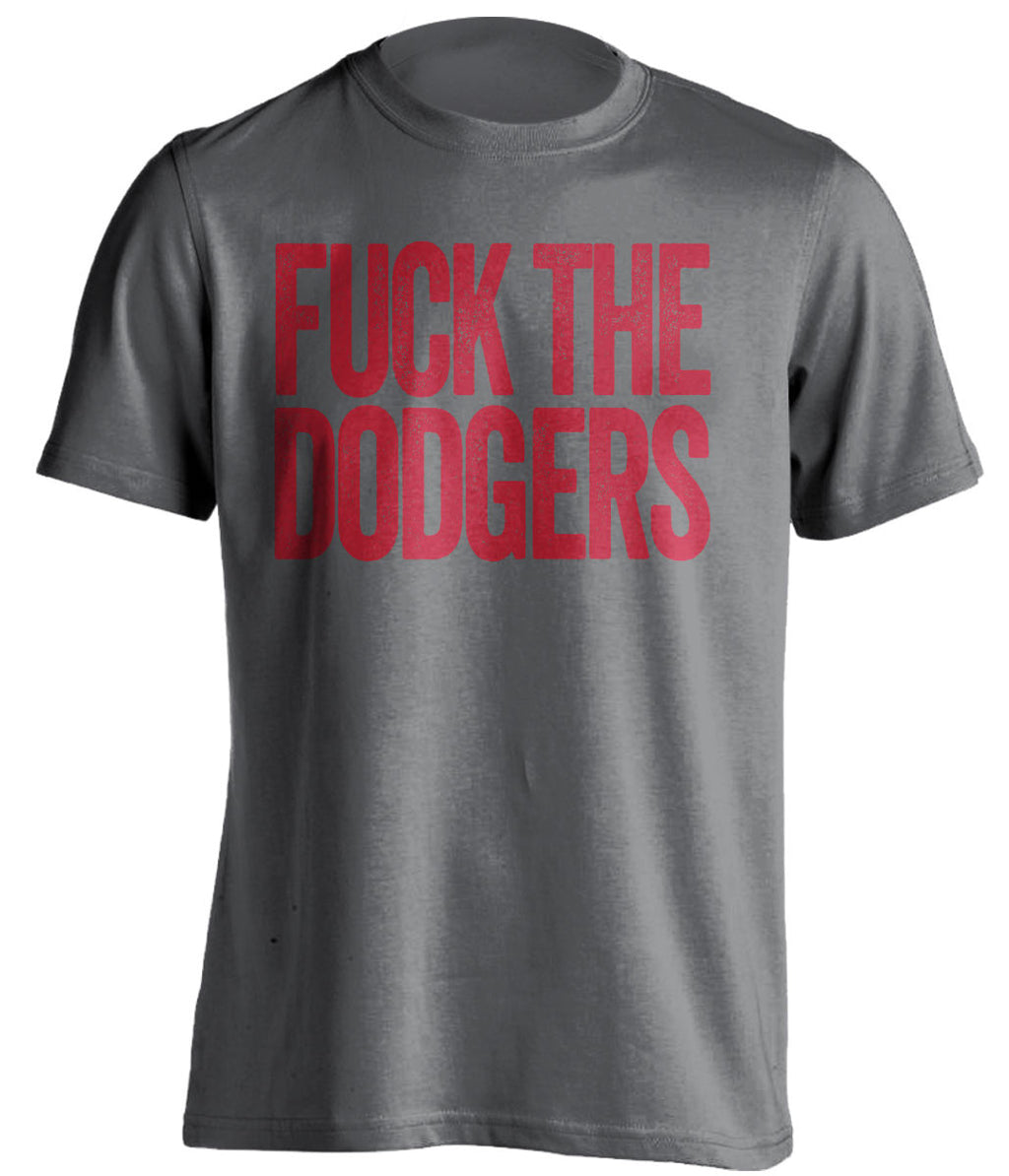 FUCK THE DODGERS - Boston Red Sox Fan T-Shirt - Text Design - Beef Shirts