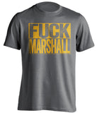 FUCK MARSHALL - West Virginia Mountaineers Fan T-Shirt - Box Design - Beef Shirts