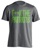 FUCK THE PATRIOTS - Seattle Seahawks Fan T-Shirt - Text Design - Beef Shirts