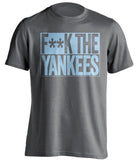 FUCK THE YANKEES - Tampa Bay Rays T-Shirt - Box Design