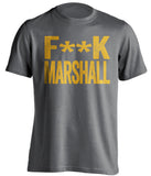 FUCK MARSHALL - West Virginia Mountaineers Fan T-Shirt - Text Design - Beef Shirts