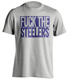 FUCK THE STEELERS - Baltimore Ravens Fan T-Shirt - Box Design - Beef Shirts