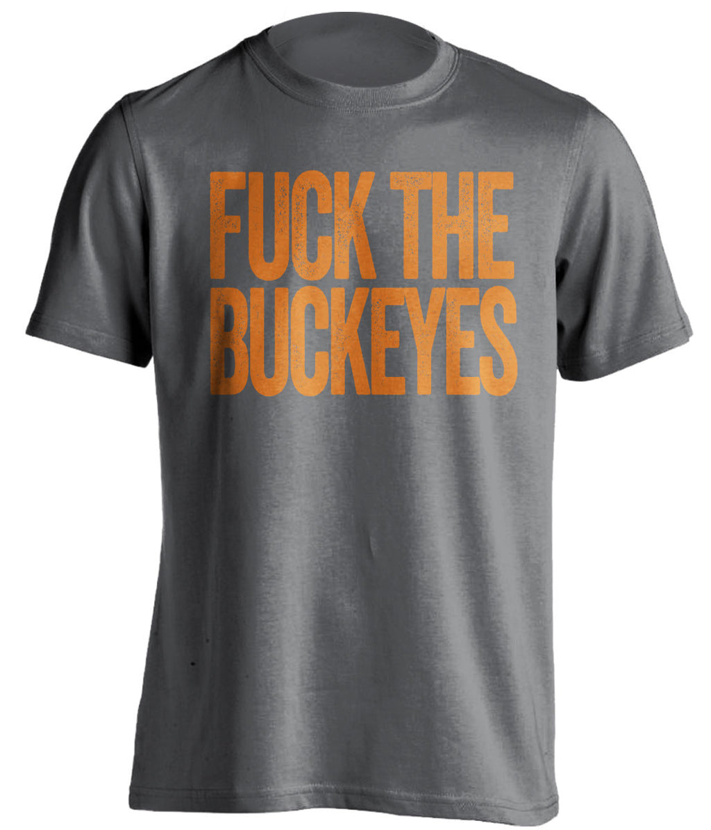 FUCK THE BUCKEYES - Illinois Fighting Illini Fan T-Shirt - Text Design - Beef Shirts
