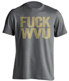 FUCK WVU - Pittsburgh Panthers Fan T-Shirt - Text Design - Beef Shirts