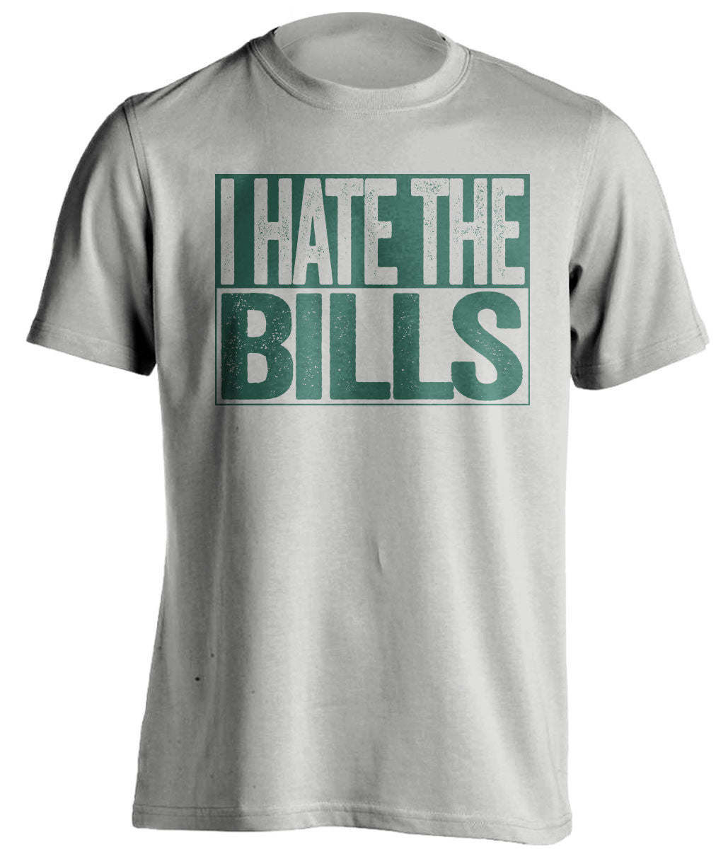 I Hate The Bills - New York Jets Fan T-Shirt - Box Design - Beef Shirts