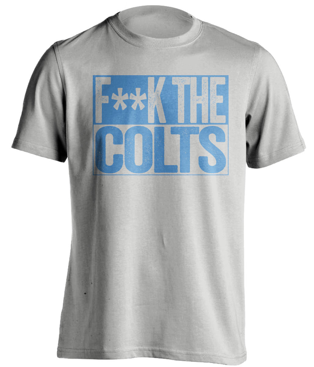 FUCK THE COLTS - Tennessee Titans Fan T-Shirt - Box Design - Beef Shirts