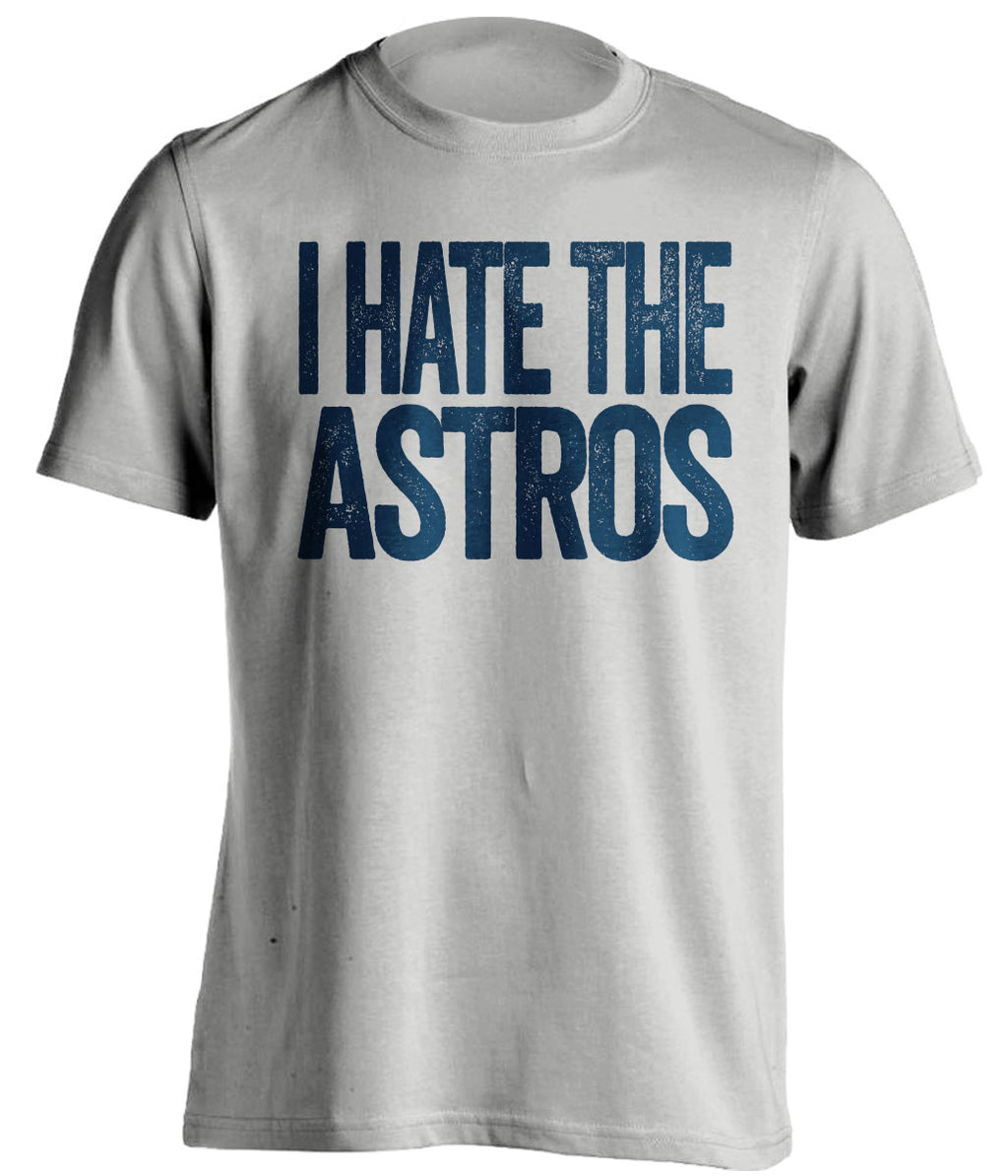 I Hate The Astros - New York Yankees Fan T-Shirt - Text Design - Beef Shirts