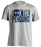 FUCK THE PENGUINS - Columbus Blue Jackets Fan T-Shirt - Box Design - Beef Shirts