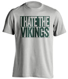 I Hate The Vikings - Green Bay Packers Fan T-Shirt - Box Design - Beef Shirts