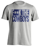 FUCK THE COWBOYS - New York Giants Fan T-Shirt - Box Design - Beef Shirts
