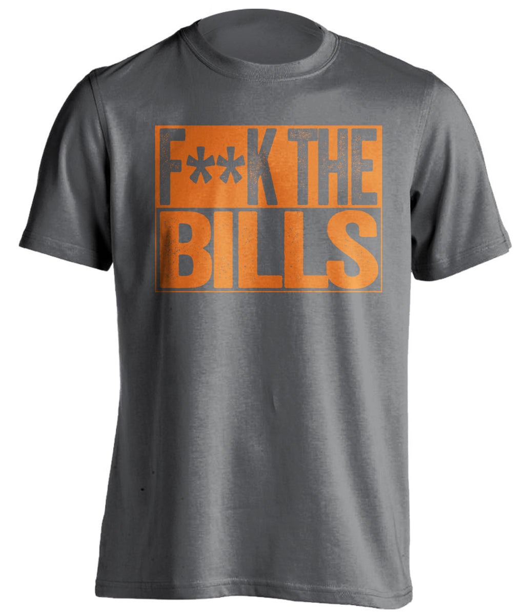 FUCK THE BILLS - Miami Dolphins Fan T-Shirt - Box Design - Beef Shirts