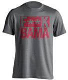 FUCK BAMA - Arkansas Razorbacks Fan T-Shirt - Box Design - Beef Shirts