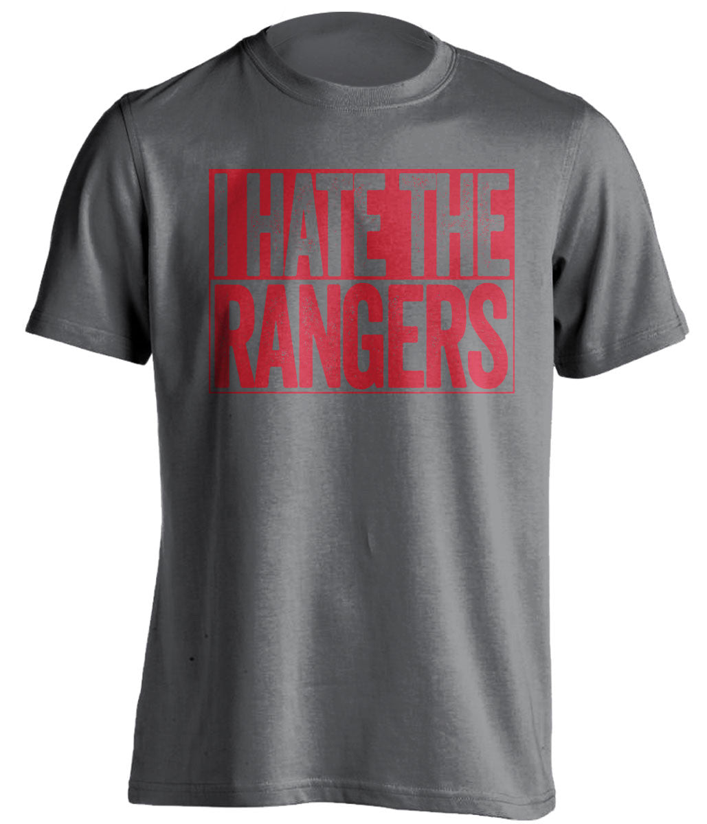 I Hate The Rangers - New Jersey Devils Fan T-Shirt - Box Design - Beef Shirts