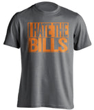 I Hate The Bills - Miami Dolphins Fan T-Shirt - Box Design - Beef Shirts