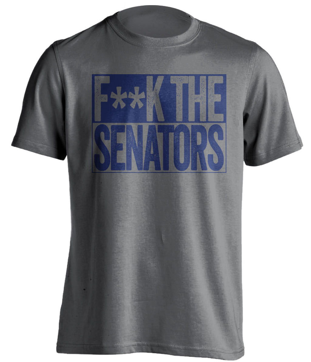 FUCK THE SENATORS - Toronto Maple Leafs Fan T-Shirt - Box Design - Beef Shirts