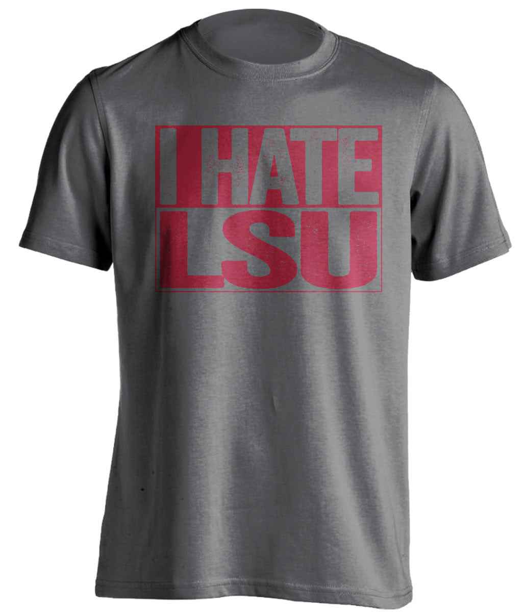 I Hate LSU - Alabama Crimson Tide T-Shirt - Box Design