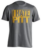 I Hate Pitt - West Virginia Mountaineers Fan T-Shirt - Box Design - Beef Shirts
