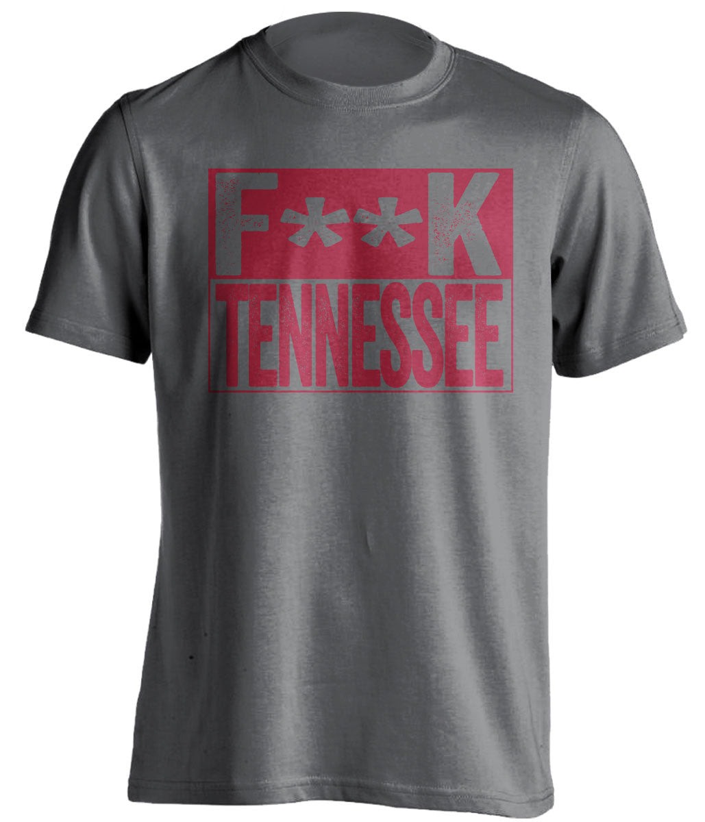 FUCK TENNESSEE - Alabama Crimson Tide Fan T-Shirt - Box Design - Beef Shirts
