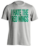I Hate The Red Wings - Vancouver Canucks Fan T-Shirt - Text Design - Beef Shirts