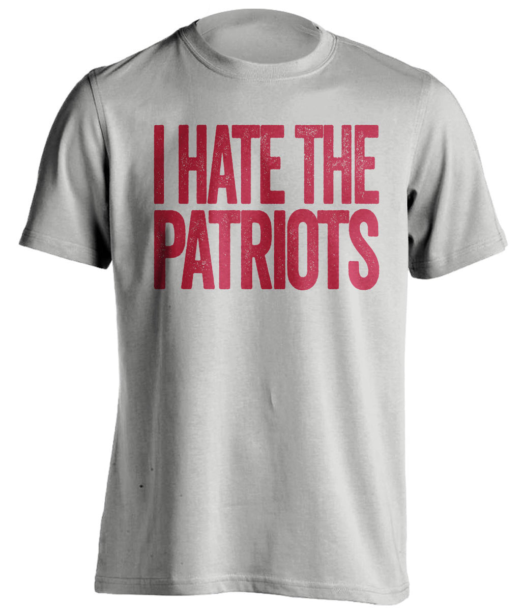 I Hate The Patriots - Houston Texans Fan T-Shirt - Text Design - Beef Shirts