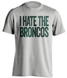 I Hate The Broncos - Green Bay Packers T-Shirt - Text Design