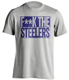 FUCK THE STEELERS - Baltimore Ravens Fan T-Shirt - Box Design - Beef Shirts