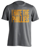 I Hate The Phillies - New York Mets Fan T-Shirt - Text Design - Beef Shirts