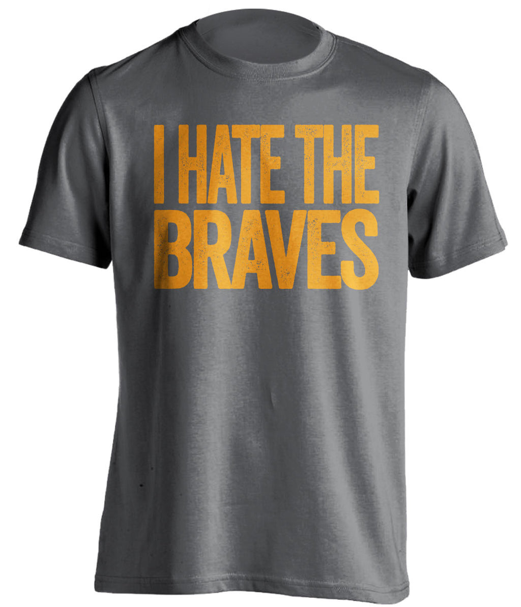 I Hate The Braves - New York Mets Fan T-Shirt - Text Design - Beef Shirts