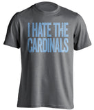 I Hate The Cardinals - Kansas City Royals Fan T-Shirt - Text Design - Beef Shirts