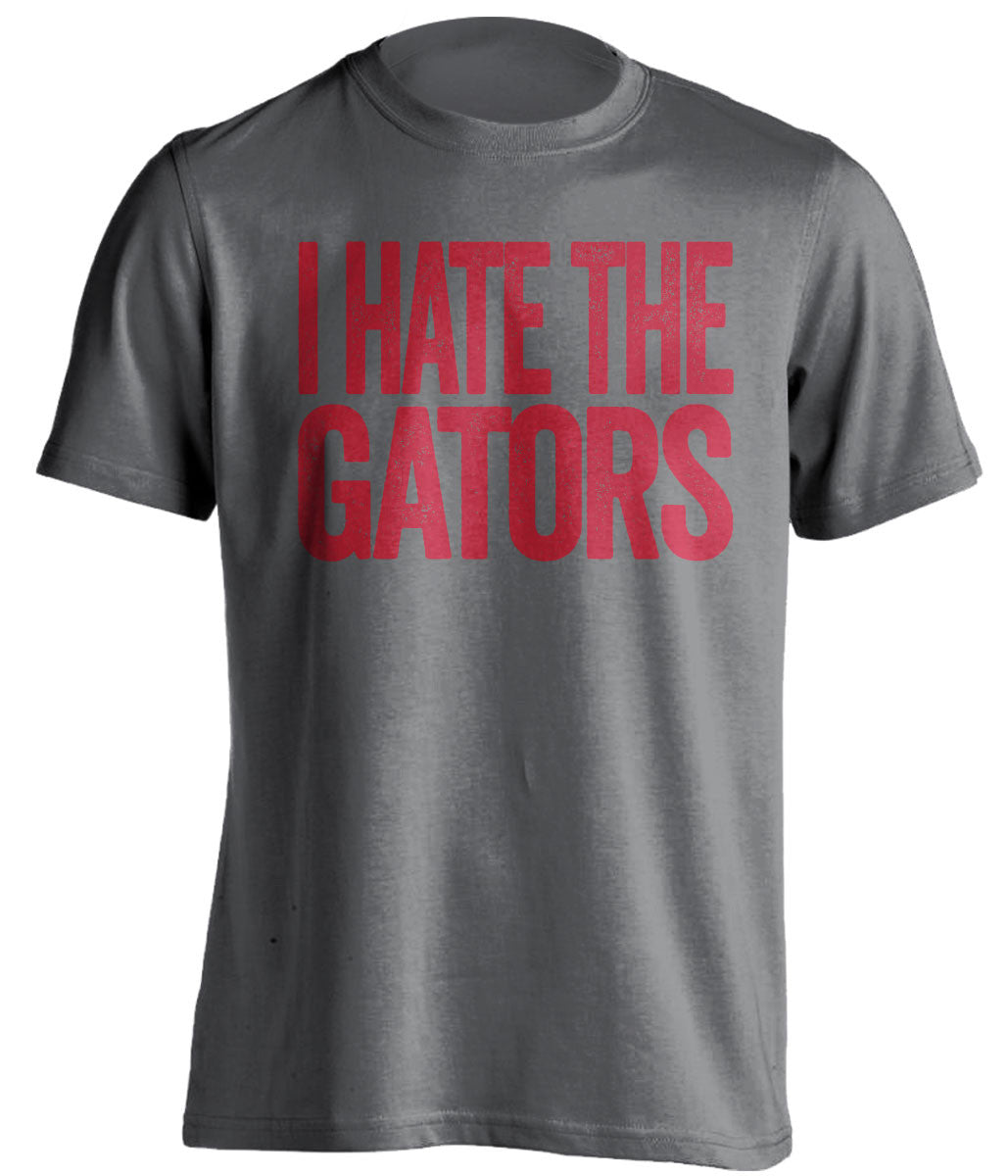 I Hate The Gators - Georgia Bulldogs Fan T-Shirt - Text Design - Beef Shirts