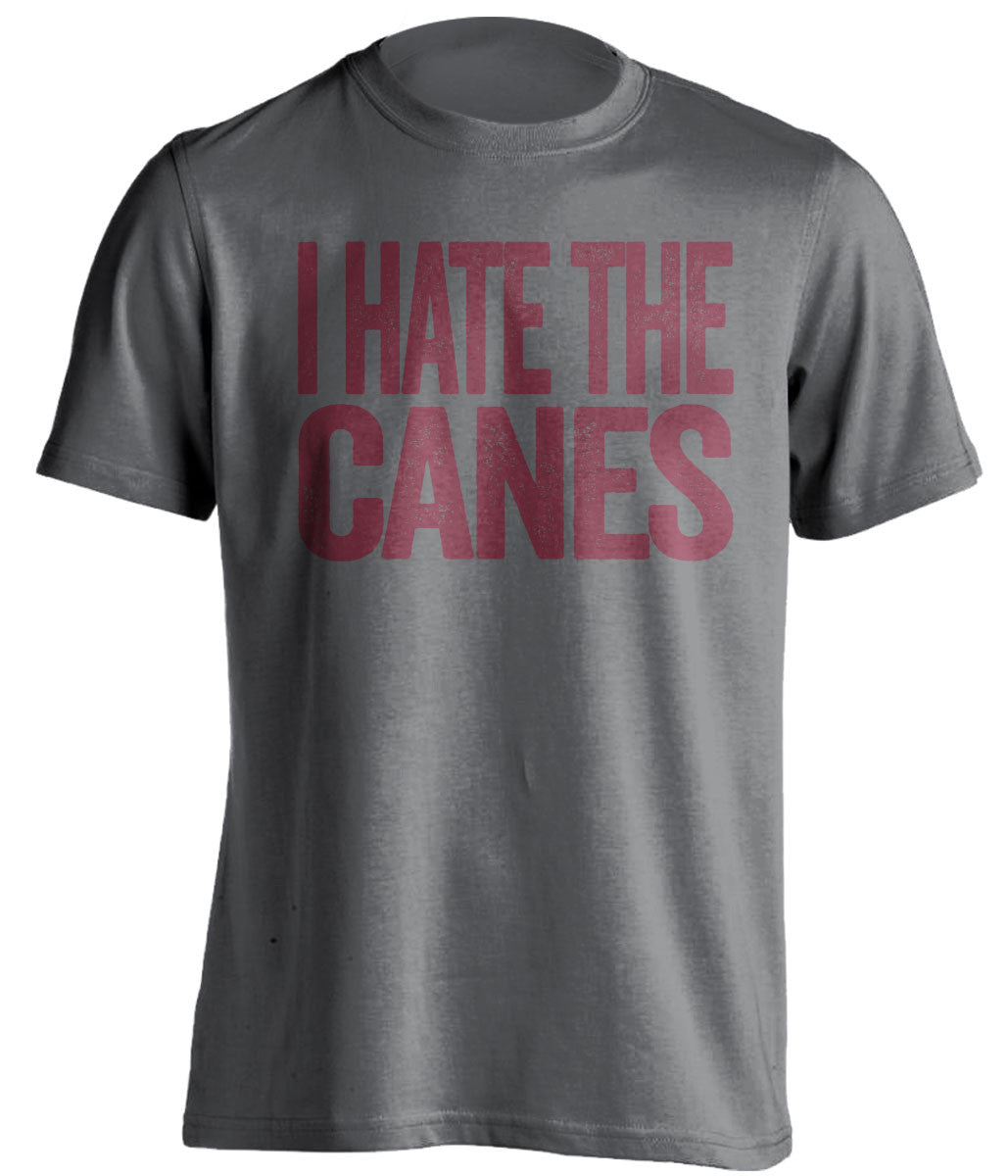 I Hate The Canes - Florida State Seminoles T-Shirt - Text Design