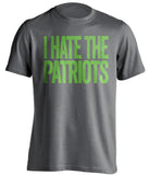 I Hate The Patriots - Seattle Seahawks Fan T-Shirt - Text Design - Beef Shirts