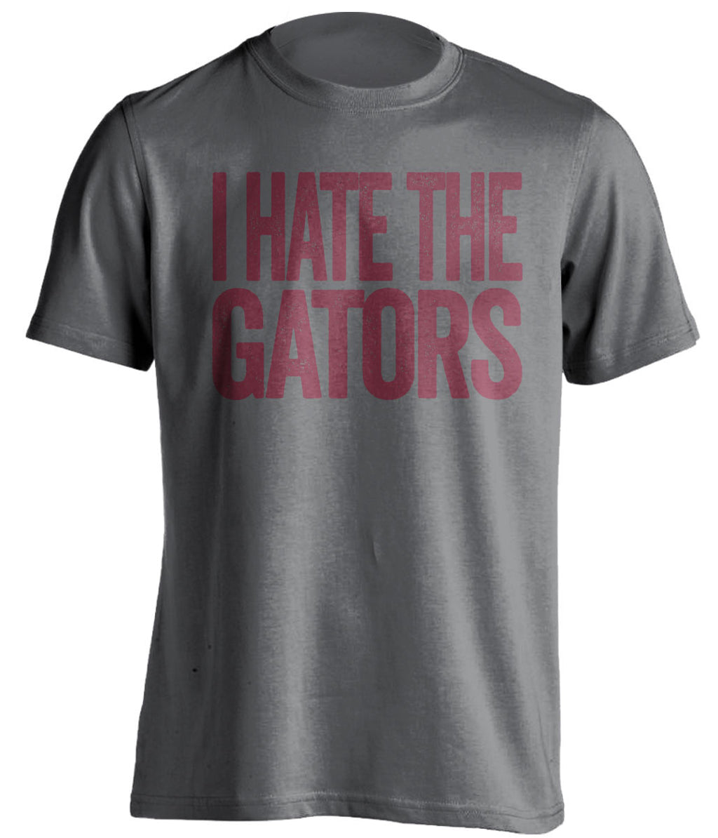 I Hate The Gators - Florida State Seminoles Fan T-Shirt - Text Design - Beef Shirts