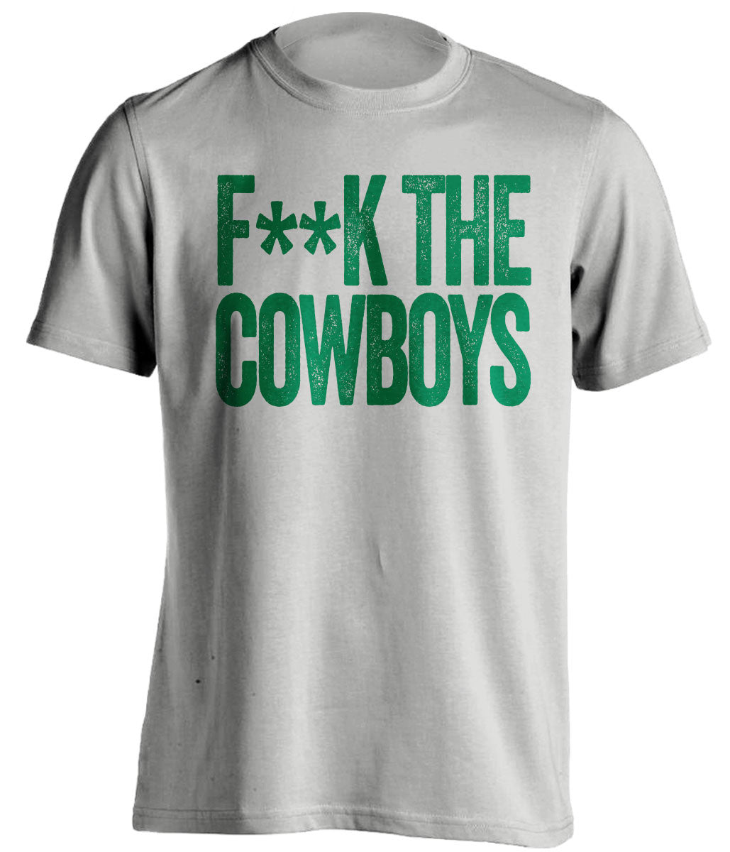 fuck the cowboys censored grey tshirt for philadelphia eagles fan